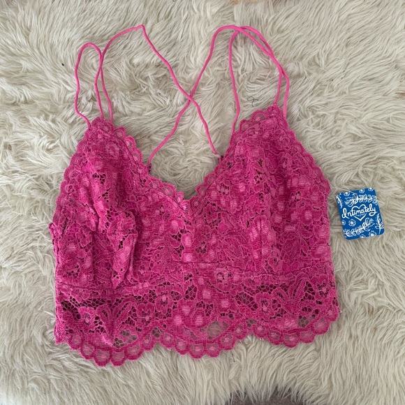 NEW free people Celine bralette lace M - Picture 4 of 7